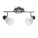 Economic light of Kira 2x60W E14, chrome/black 43x12x21 cm