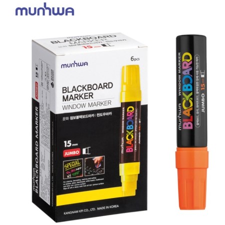 Cretaceous Munhwa "Black Board Jumbo" Orange, 15mm, water base-4