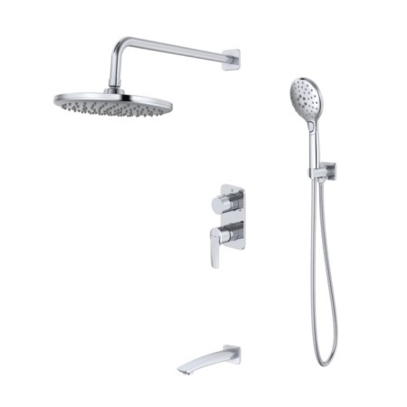 Hidden installation of IDDIS RAY RAYSB03I68, with a tropical shower, manual shower and pouring 10167