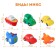 Rubber toy for the bath "Transport", 7 cm, with a squeak, types of mix, crumb I