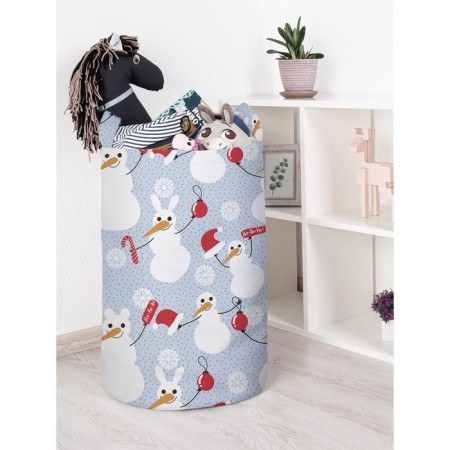 Basket for toys "Happy Snowman, size 40x60 cm
