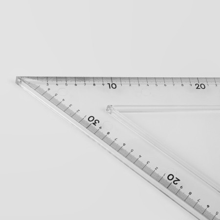 Portnovskaya "Triangle" ruler, isosceles, 50 × 32 cm, plastic-5