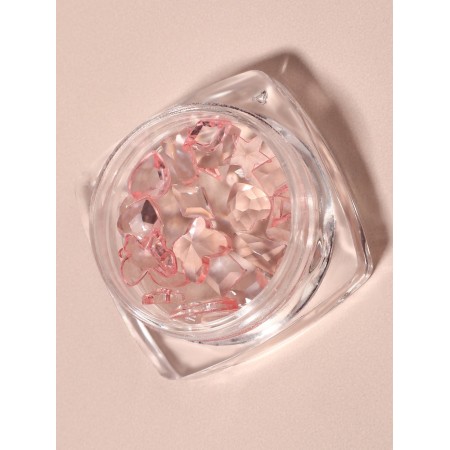 Decorative elements for decor, voluminous, translucent/pale pink color-7