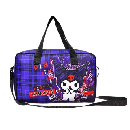 Labor folder 330 x 220 x 120 mm, with handles of textiles, kuromi purple cage, polyester