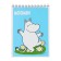 Notepad A6 40 sheets in a cage on the crest "Moomin", cover coated cardboard, selective UV-lak, block 60-65 g/m2, mix