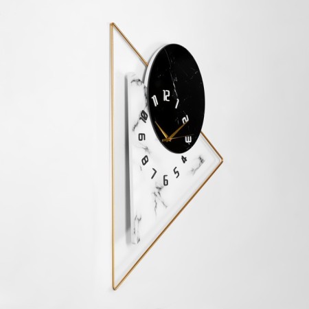 Wall clock, series: loft, "geometry", 57 x 52 cm, d-21 cm-2