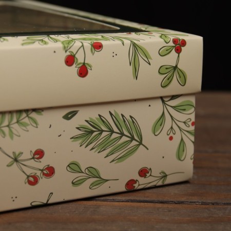 The box is folding, the lid is, with the “Bunning of the Rowan” window 24 x 17 x 8 cm-2
