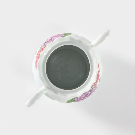 Porcelain Sugar "Lilac", 550 ml, with a lid-2