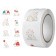 Stick Paper "White bears" d = 2.5 cm 500 pcs in a roll 3x6.5x6.5 cm