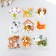 Stick silicone with sparkles on the glass "dog" 18.5x17 cm