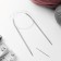 The knitting needles are circular, for knitting, with a plastic fishing line, D = 3 mm, 14/80 cm, with a needle