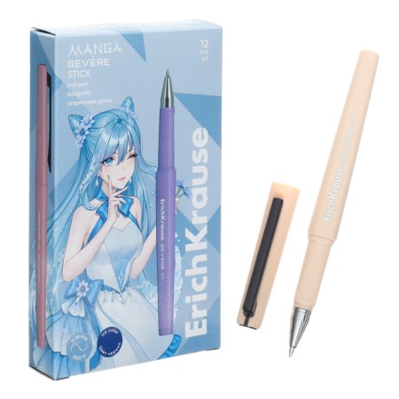 Ballic handle, Erichkrause, Severe Stick Manga Node 0.7 mm, Super Glide Technology, Blue-2