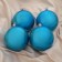 Set of balls plastic D-10 cm, 4 pcs "gloss" turquoise