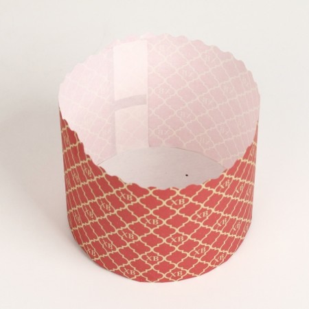 Paper forms for cupcake, muffins and kulich "XV red" 110x85 mm (packing 1900 pcs)-1