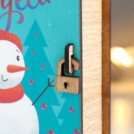 New Year's Building box "Snowman" 14x12x5 cm-2