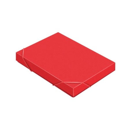 A4, 500MKM, calligrata elastic band on elastic band, root of 25 mm, up to 230 sheets, embossing "sand", red-1