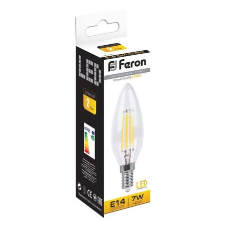 LED LED Feron, E14, 7 W, 230 V, white warm light-1