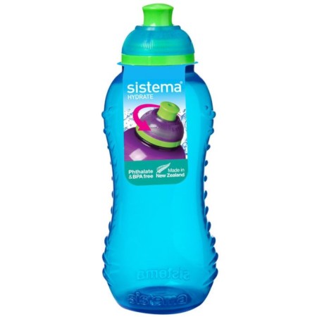Water bottle Sistema, 330 ml, color mix