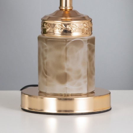 Table lamp "Eliza" 1x40W E27+backlight, coffee/gold 22x22x37cm-3