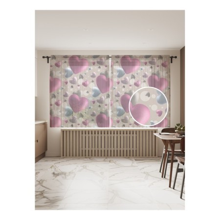 Photo "Volumetric Hearts", size 145x180 cm, 2 pcs