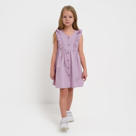 Children's dress on buttons KAFTAN, p. 34 (122-128), lilac-1