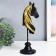 Souvenir Polystone Bust "Head Head" Black with gold 10x11x31.5 cm