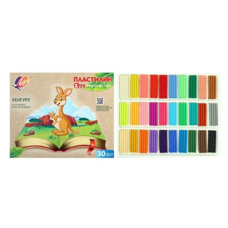 Plasticine 30 colors Rules Zoo, 450 g-1