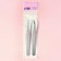 A set of tweezers for needlework, straight and curved, 12, 5 /13 cm, 2 pcs, silver color