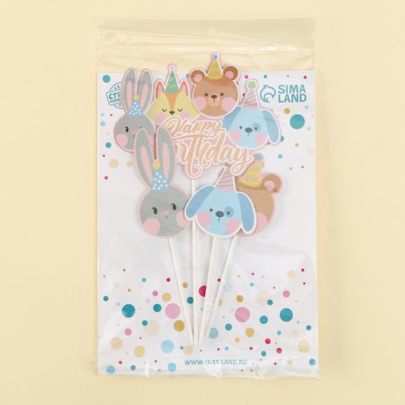 Set for decorating "Happy Birthday" animals-4