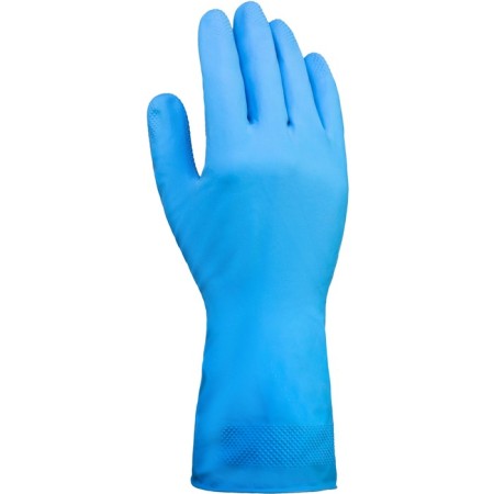 DOG LH040 Latex household gloves with h/B spraying blue size 7 (s)-1