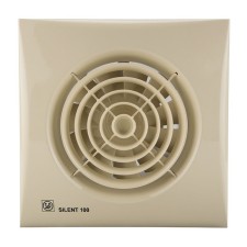 Вентилятор S&P SILENT-100 CZ IVORY, 220-240 В, бесшумный, 50 Гц, слоновая кость