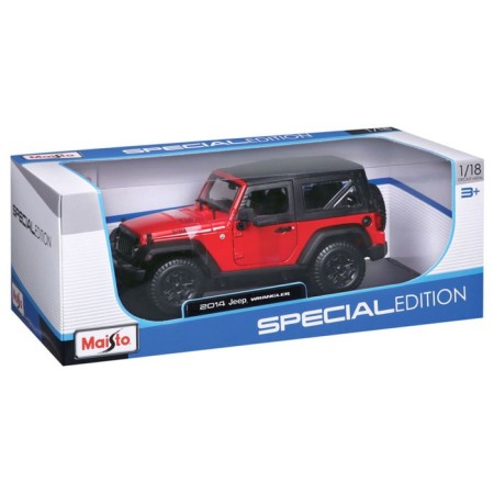 MASTO DIE-CAST 2014 Jeep Wrangler, opening doors, 1:18, yellow color-11