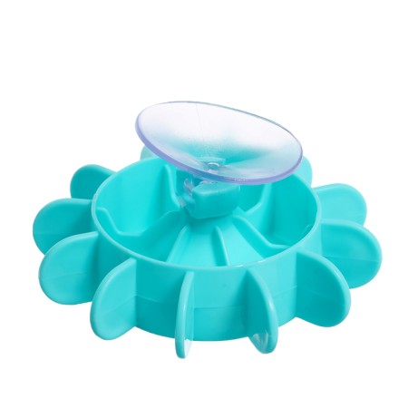 The track for playing the bathroom "Duck Hill", on suction cups, is attached to the wall-8
