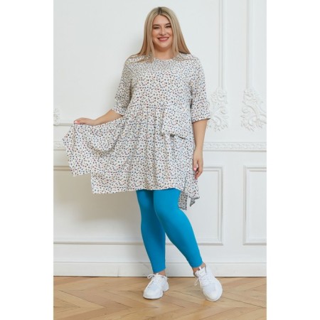Female legins, size 60, color light blue-1