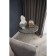 Journal table "Reed Gold 530", 550 × 550 × 550 mm, color black marble
