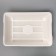 Deep toilet with a mesh of 36 x 25 x 9 cm, white