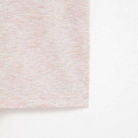 Women's T-shirt Minaku Oversize Fit: Color Beige Melange, Rr. 46-7