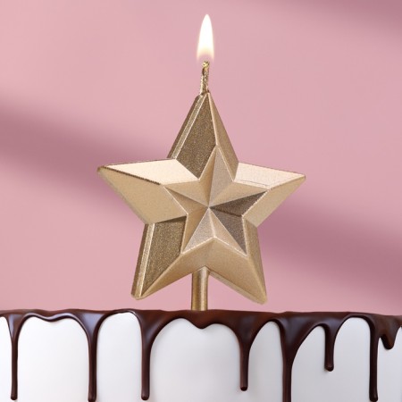 Candle for Cake "Star" of the edge, champagne