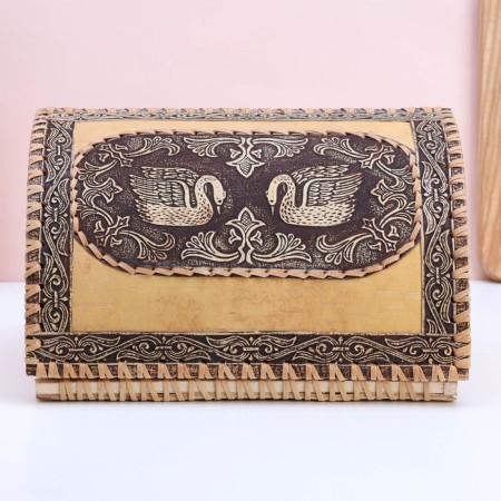 Khlebnitsy "Swan", 28 × 22 × 15 cm, birch bark-2