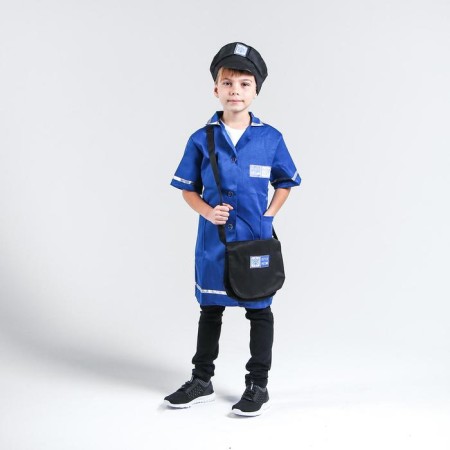 The carnival costume "Postman", cap, jacket, bag, height 112-134 cm-1