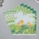 Scrapbooking paper "Chickens on the grass" density 180 grams set 5 pcs 30.5x32 cm