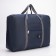 The bag is road, folding, lightning department, suitcase holder, outer pocket, blue color