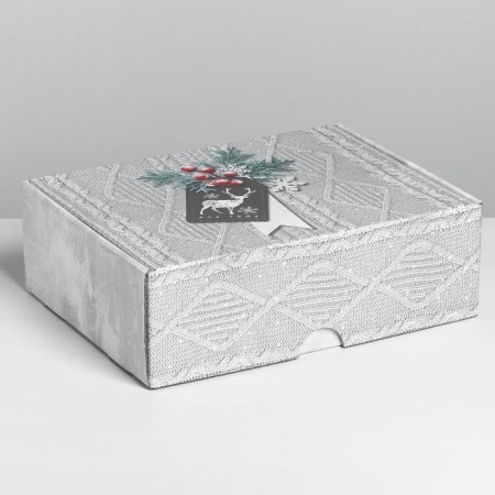 Folding box "heat and comfort", 30.7 x 22 x 9.5 cm, new year-1