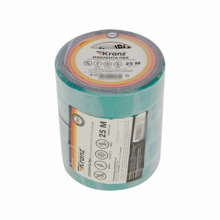 PVC island 0.13x19 mm, 25 m, green kranz-4
