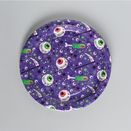 Paper plate "Eyes", set of 10 pcs.