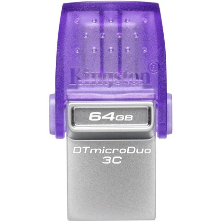 Kingston 64Gb Datatraveler Microduo 3C DTDUOO3CG3/64GB USB3.0 Violet Violet