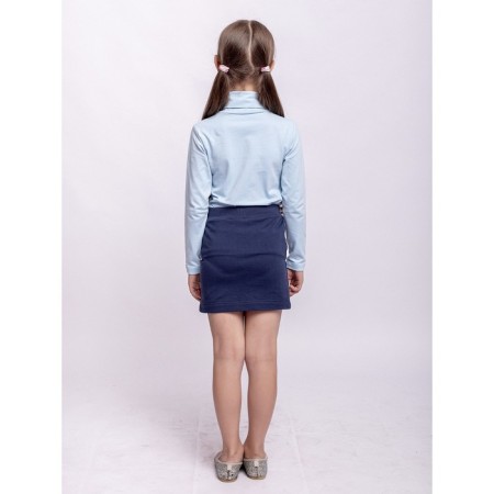 Turtleneck for girls, height 140 cm, blue color-2