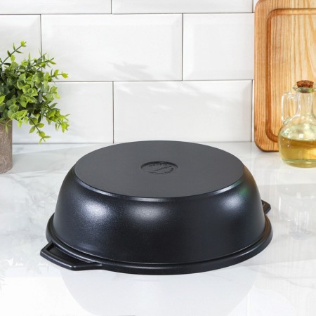 Frying "Tradition", 3 l, d = 26 cm, glass cover, anti -stick coating, black color-2