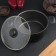 Consul pan, 4.2 l, d = 24 cm, glass cover, black color