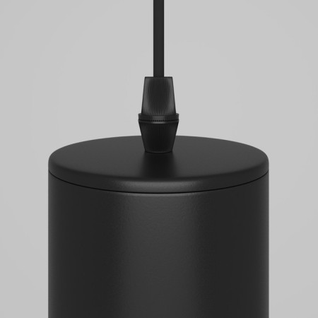 Suspended Technical P075PL-01B, 1xGU10, 10W, 6x6x30 cm, black color-5